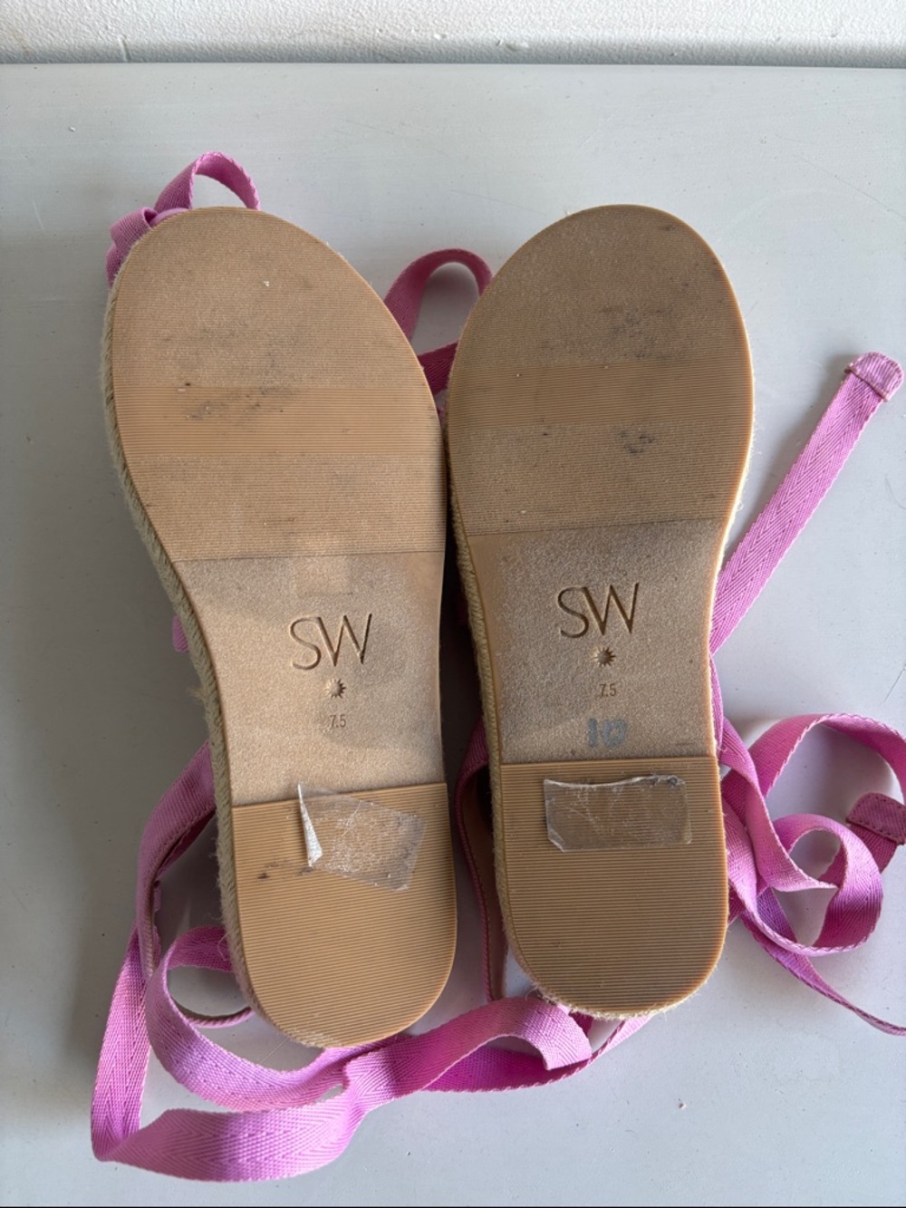 Stuart Weitzman Altdup Canvas Edpadrille in Pink 7.5 - Picture 6 of 6